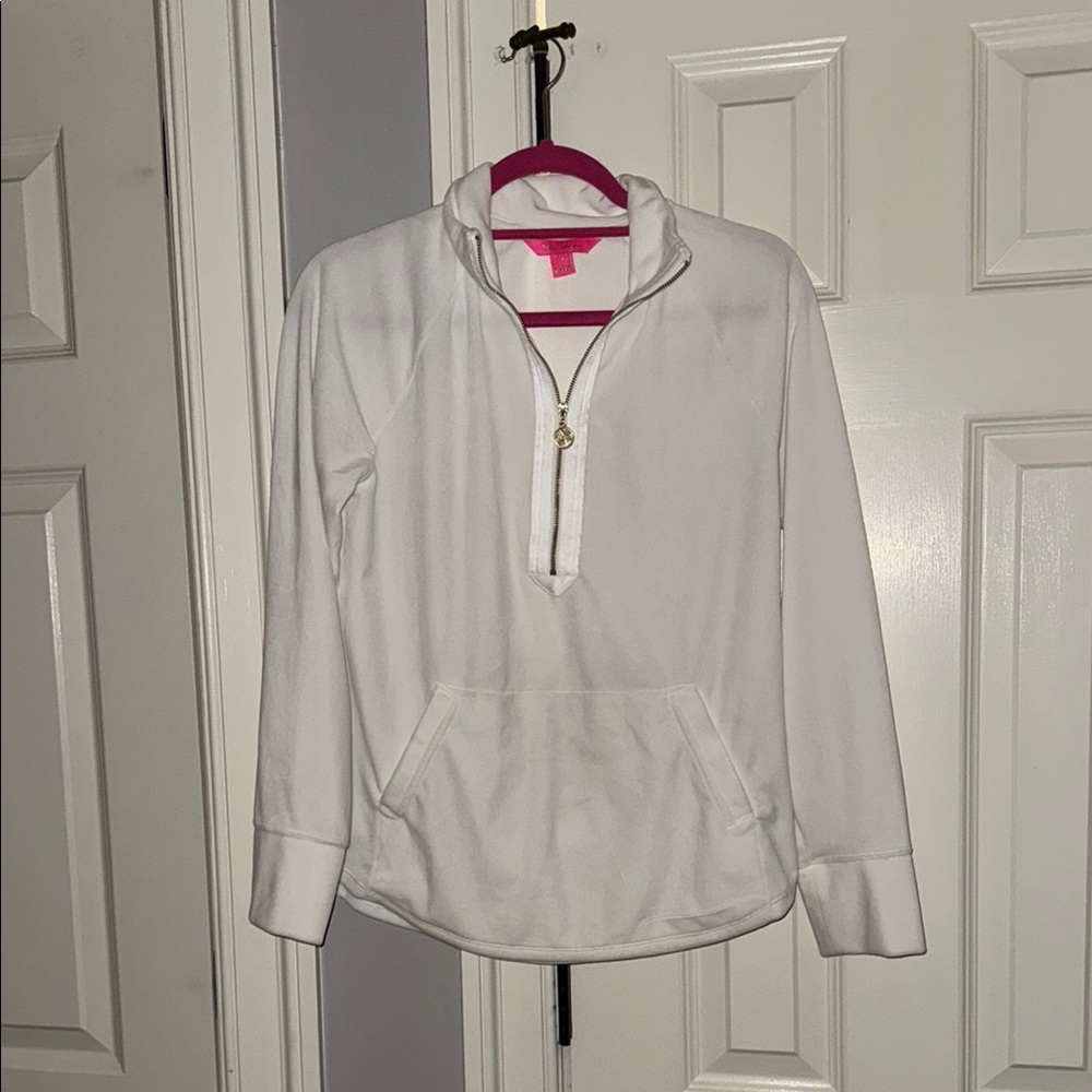 White velour Lilly Pulitzer